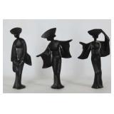Cast Bronze Dancing Geishas