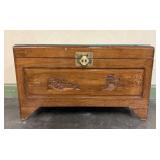 Carved Oriental Blanket Chest