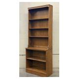 Ethan Allen Maple Step Back Bookcase