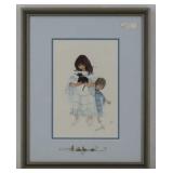 'Little Indians' - P. Buckley Moss Framed Print