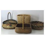 Nantucket and Rush Baskets