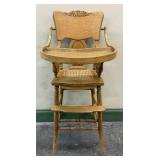 Cane Seated High Chair