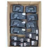 Tray Lot of Olympus 35MM XA Cameras and Flashes