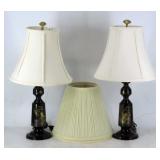Oriental Brass Table Lamps