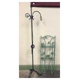 Iron Plant Stand and Floor Lamp