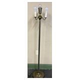 Brass Three Candle Floor Lamp