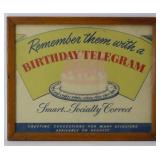Birthday Telegram Point of Sale Advertising