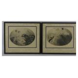 Vintage Art Deco Etching Prints