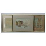 Harbor and Sailing Watercolors Trio