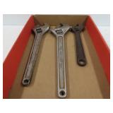 Three Adjustable Wrenches
