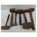 Wooden and Rubber Mallets