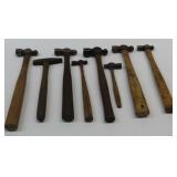 Tray Lot of Ball Peen Hammers