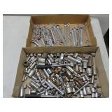 Two Trays of Sockets and Wrenches