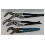 Three Slip Joint Pliers