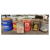 Seven Collectible Advertising Cans