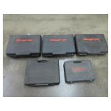 Five Empty Snap-on Hard Cases