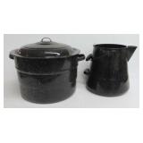 Graniteware Camp Pot and Canner