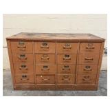 16 Drawer Wooden Shop Cabinet