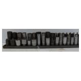 Assortment of Deep Well and Regular SAE Sockets