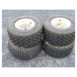 Four Lawn Mower Tires w/ Rims