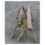 Set of Wooden Saw Bucks