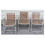 Rocker and Two Folding Chairs