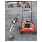 Weed Eater and Push Mower