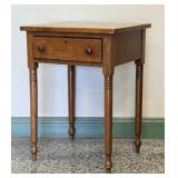 Walnut Single Drawer Stand Table