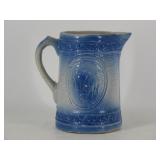 Blue White Salt Glaze Pitcher