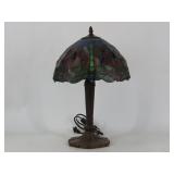 Slag Glass Dragonfly Lamp