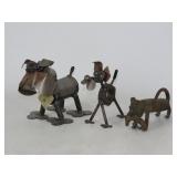 Metal Dog Sculptures