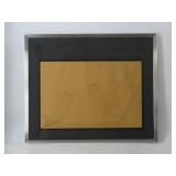 Signed Minimalist Pencil Drawing