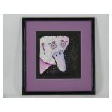 Signed Leï¿½n Alva Surrealist Painting