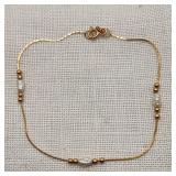 14K Gold Bracelet w/ Freshwater Pearls