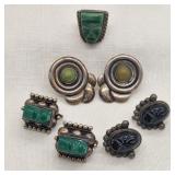 Mexico Silver Earrings & Ring