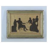 George Washington and Family Silhouette