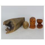 Carved Wood Sculptures & Boxes