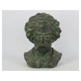 Signed Mark Twain Sculpture Bust
