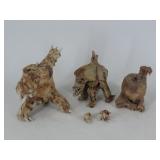 Signed Ceramic Moster Sculptures