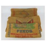 Burlap Advertising Feed Bags