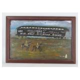 Buffalo Bill Folk Art Painting on Slate