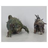 Signed Ceramic Monster Sculptures