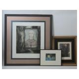 Framed Etchings Signed Gil