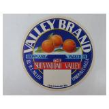 Valley Brand Timberville Virginia Label