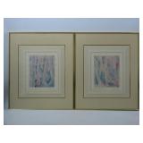 Pair Of Signed Prints