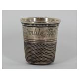 Just a Thimble Full Shot Glass