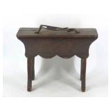 Oak Shoeshine Box