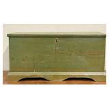 Green Washed Pine Blanket Box