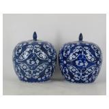 Blue White Porcelain Ginger Jars