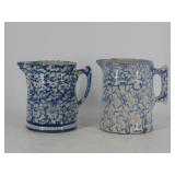 Sponge Decorated Pitchers